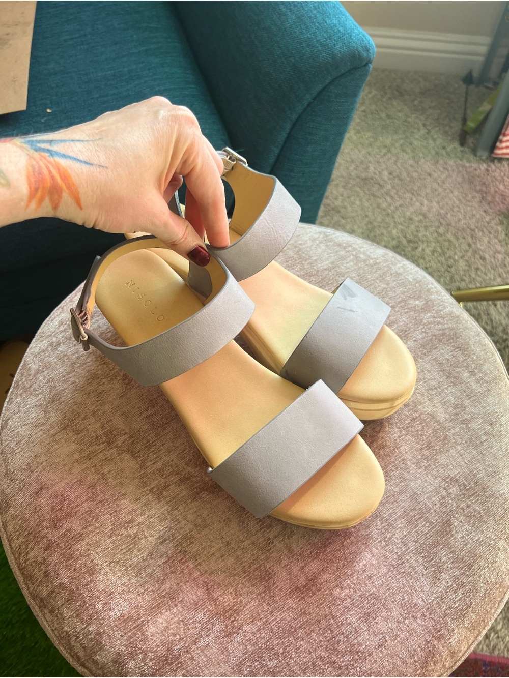 Nisolo All Day open-toe wooden clog platform sandals